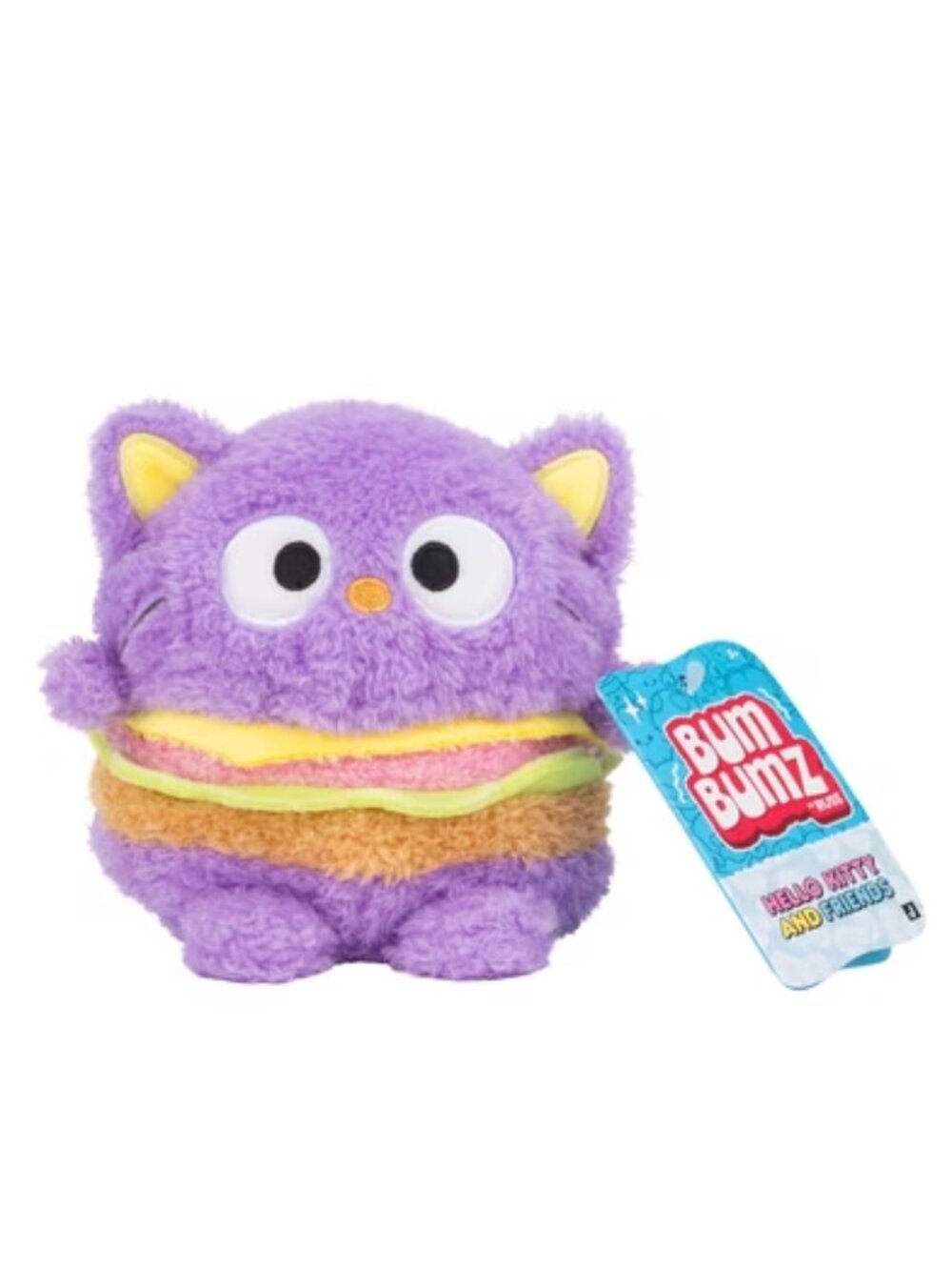 HELLO KITTY Chococat Burger and Friends 4.5" BumBumz Plush Toy Stuffed Animal